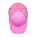 Hochwertige rosa Pailletten Trucker Hut